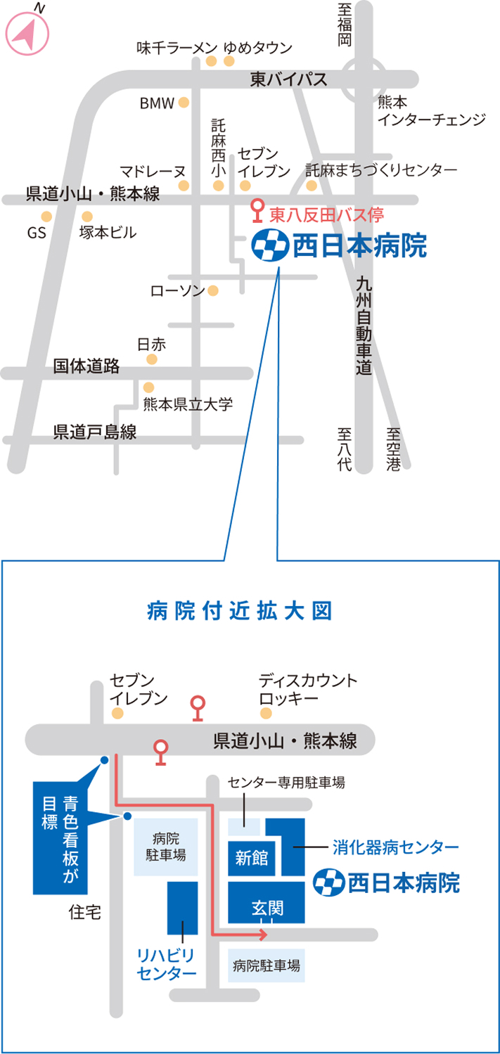 地図の拡大図の画像