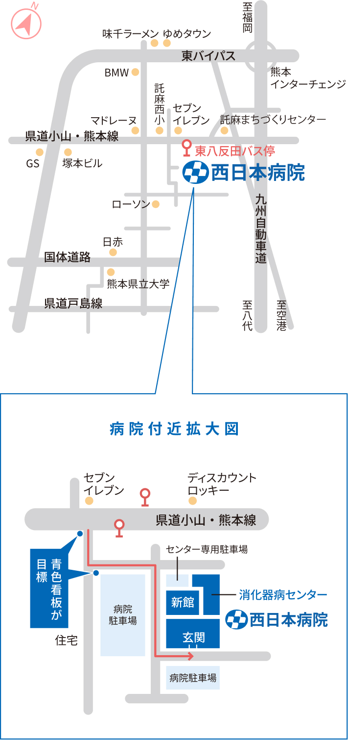 地図の拡大図の画像